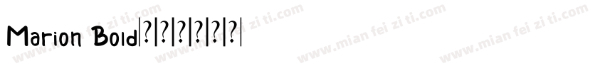 Marion Bold字体转换